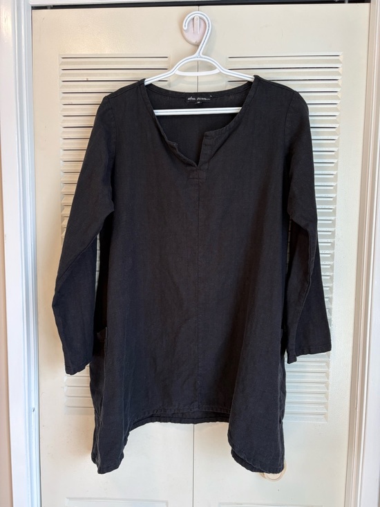 Ebra Ziron Tops - Ebra Ziron Linen Tunic Size M
